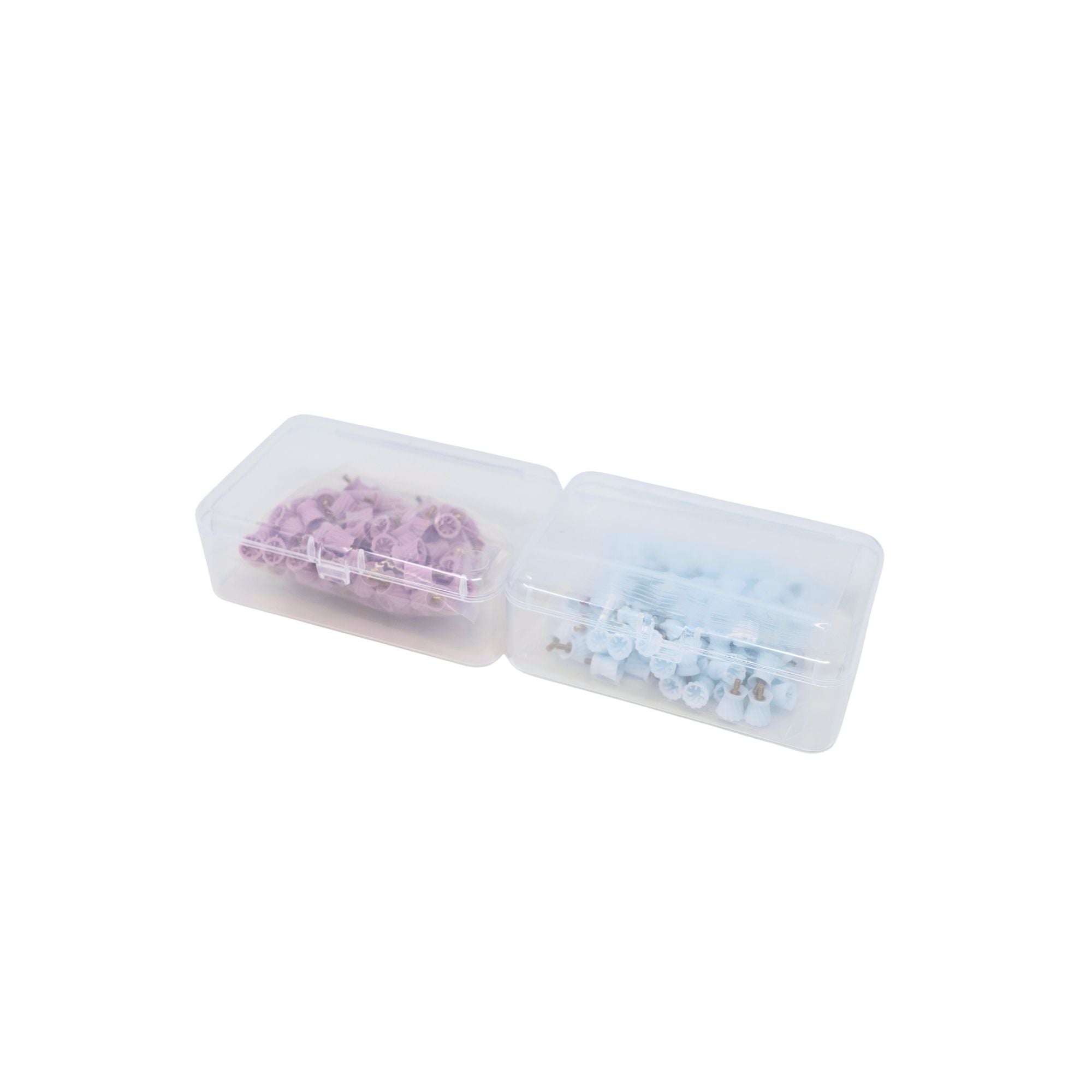 Screw-on prophy cups for dental polishing 100 per pack in plastic box