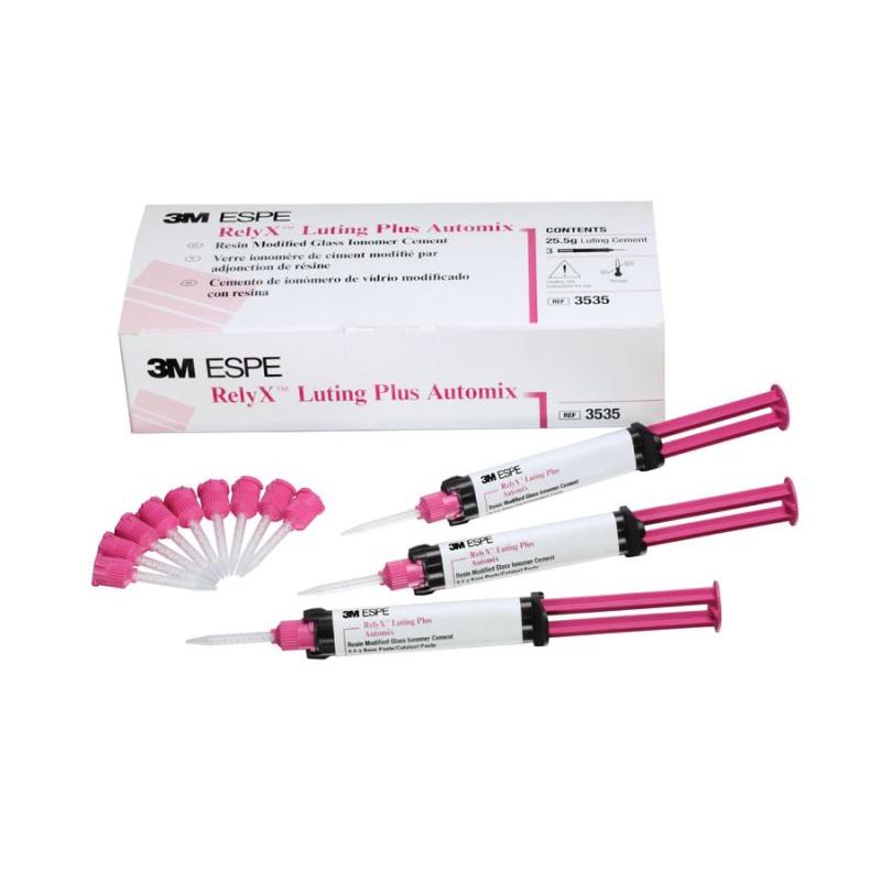 RelyX Luting Plus Automix Value Pack, 3 Syringes — Opened box