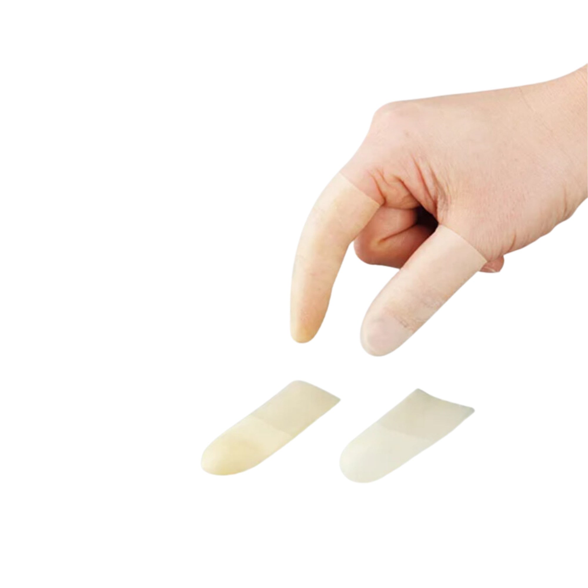 Smooth edge latex finger cots for hygiene protection flexible fit