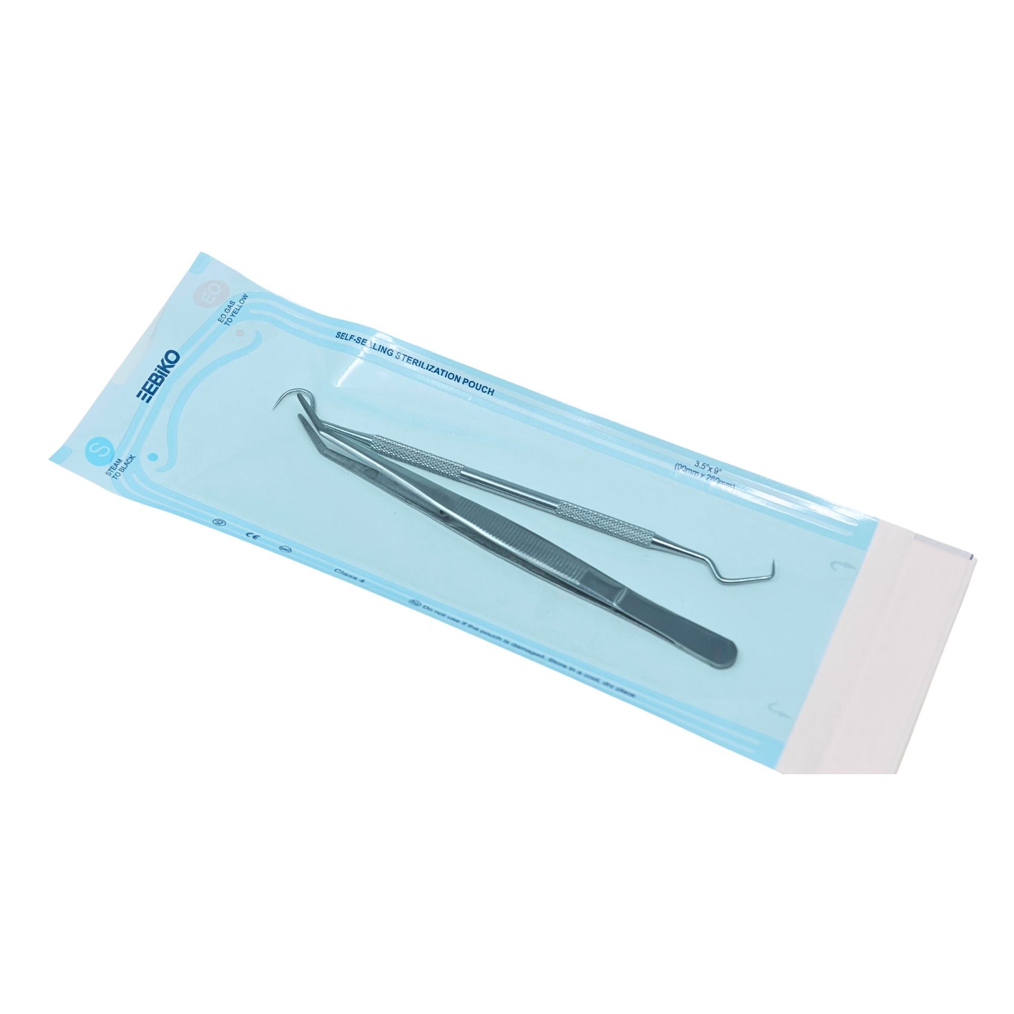 Close up view of class 4 Sterilization Pouches showing detailed design