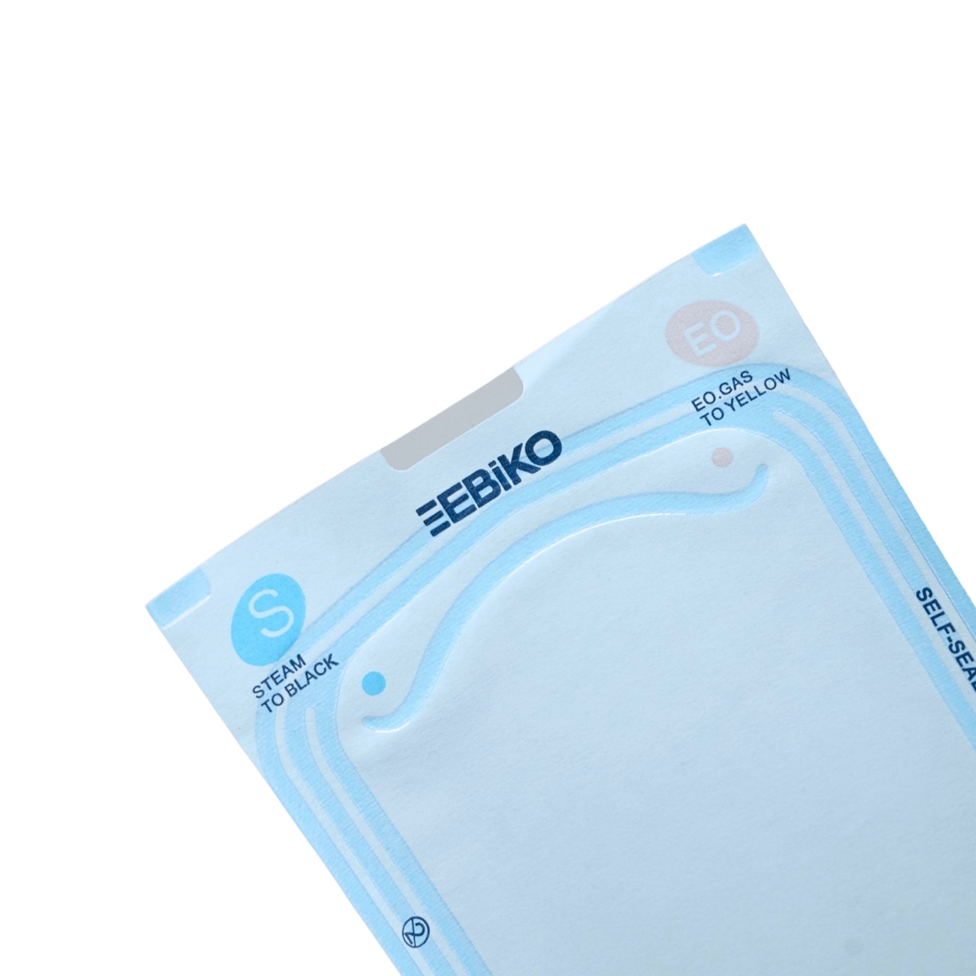 Sterilization Pouches suitable for steam and EO gas sterilization methods close up view for dental and medical use