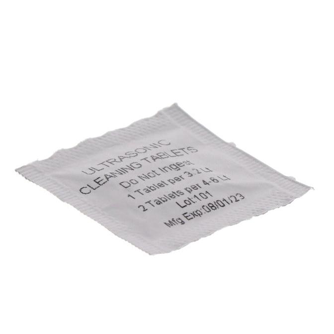 single packet of ultrasonic cleaning tablet