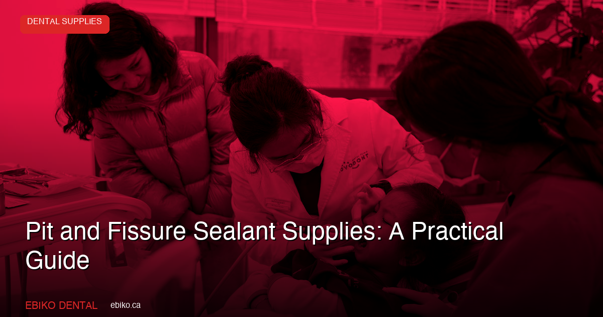 Pit and Fissure Sealant Supplies: A Practical Guide - EBIKO Dental Blog