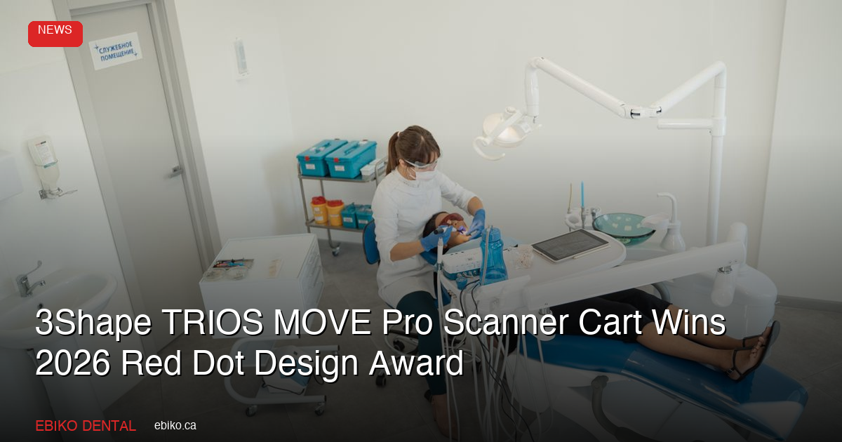 3Shape TRIOS MOVE Pro Scanner Cart Wins 2026 Red Dot Design Award: What It Means for Digital Dentistry - EBIKO Dental Blog