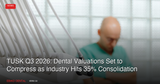 TUSK Q3 2026 Report: Dental Practice Valuations Poised to Compress as Industry Hits 35% Consolidation