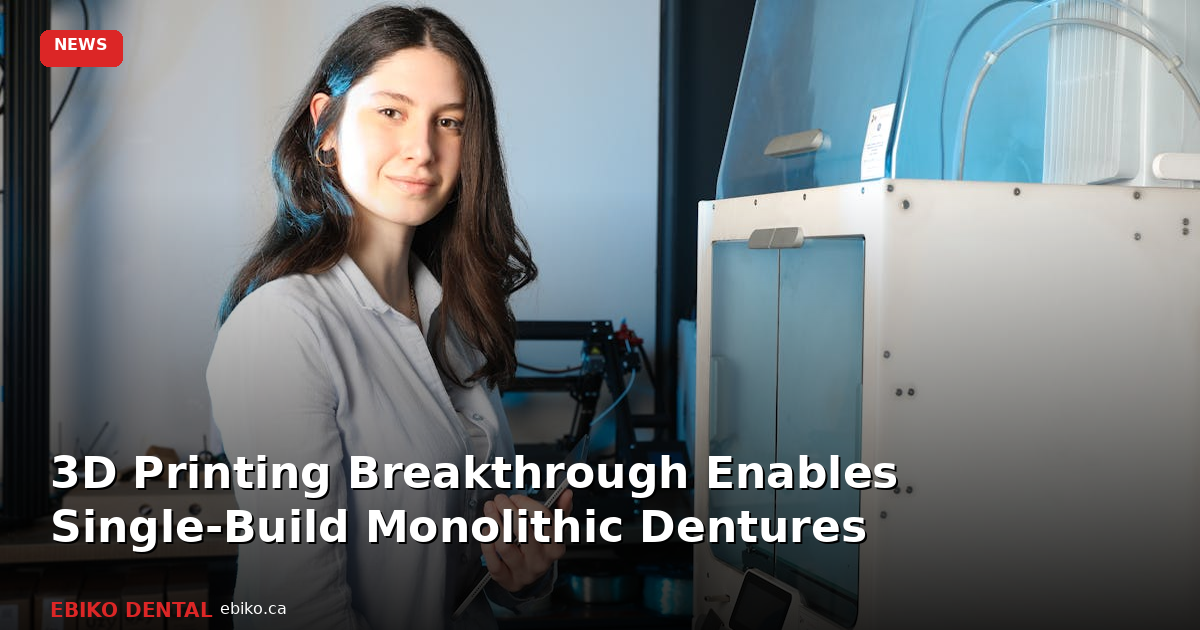 3D Printing Breakthrough Enables Single-Build Monolithic Dentures - EBIKO Dental Blog