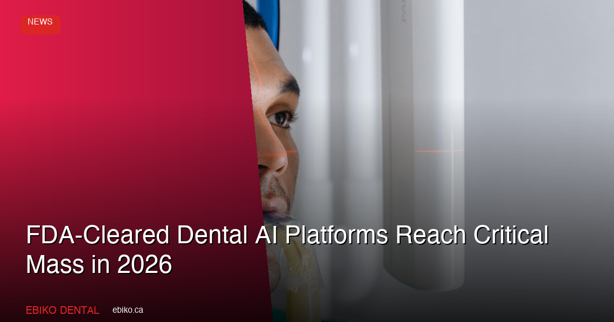 FDA-Cleared Dental AI Imaging Platforms Reach Critical Mass in 2026: What Canadian Dentists Should Know - EBIKO Dental Blog