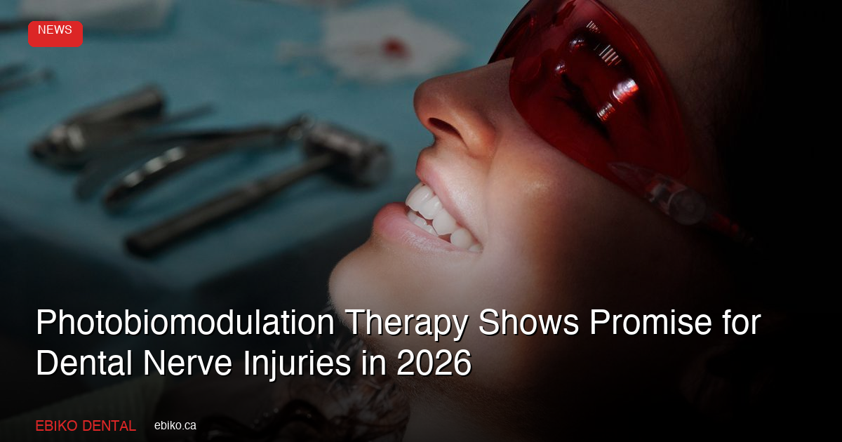 Photobiomodulation Therapy for Dental Nerve Injuries 2026 - EBIKO Dental Blog