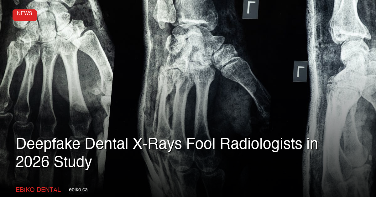 Deepfake Dental X-Rays Fool Radiologists in 2026 Study - EBIKO Dental Blog