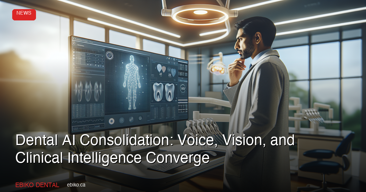 Dental AI Consolidation Accelerates: Voice, Vision, and Clinical Intelligence Converge in 2026 - EBIKO Dental Blog