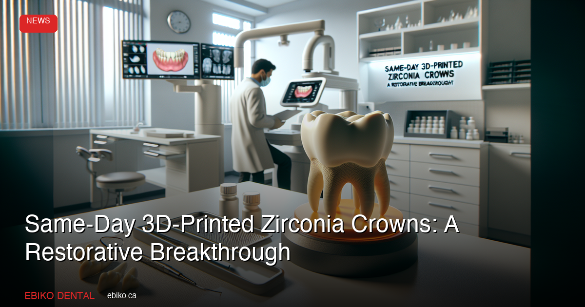 Same-Day 3D-Printed Zirconia Crowns: UT Dallas Breakthrough Could Transform Restorative Dentistry - EBIKO Dental Blog