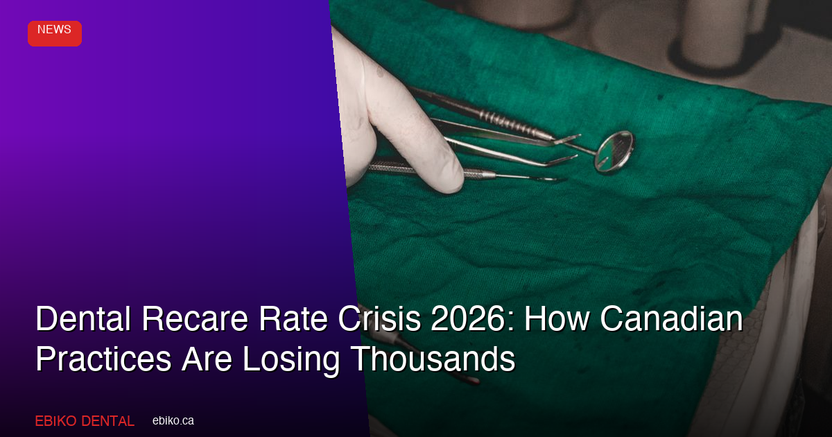 Dental Recare Rate Crisis 2026: How Canadian Practices Are Losing Thousands - EBIKO Dental Blog