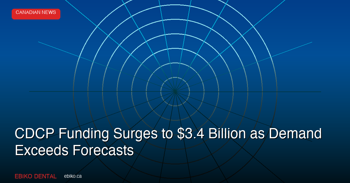 CDCP Funding Surges to $3.4 Billion as Demand Exceeds Forecasts: What Ontario Practices Should Know - EBIKO Dental Blog