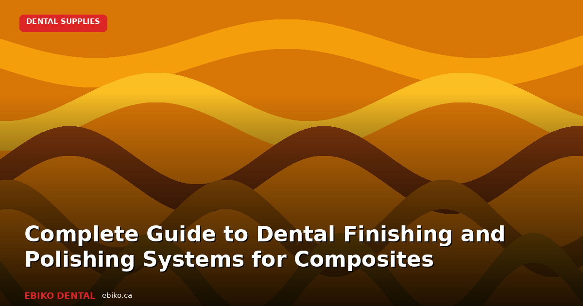Complete Guide to Dental Finishing and Polishing Systems for Composite Restorations - EBIKO Dental Blog