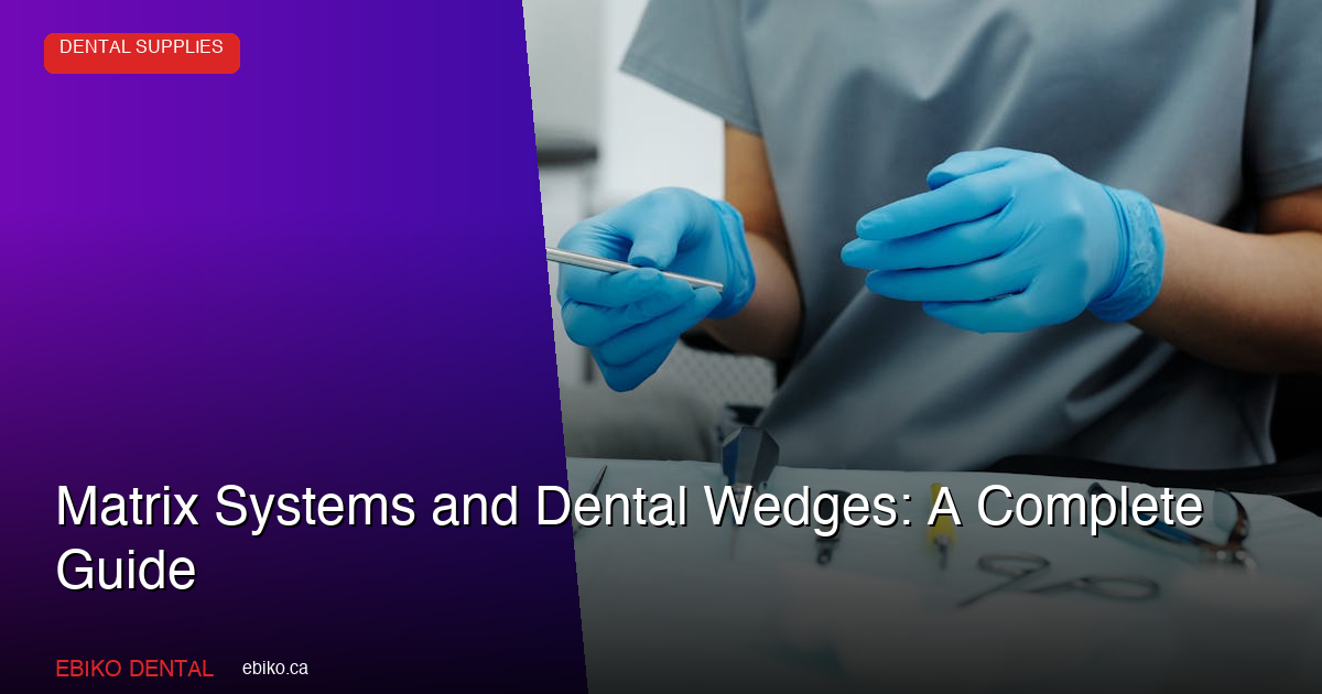 Matrix Systems and Dental Wedges: A Complete Restorative Guide for Canadian Practices - EBIKO Dental Blog