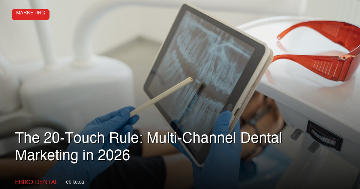 The 20-Touch Rule: Multi-Channel Dental Marketing in 2026 - EBIKO Dental Blog