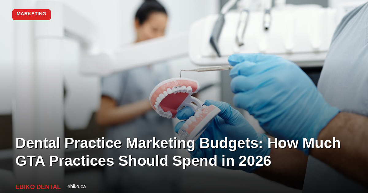 Dental Marketing Budget: How Much Should GTA Practices Spend in 2026? - EBIKO Dental Blog
