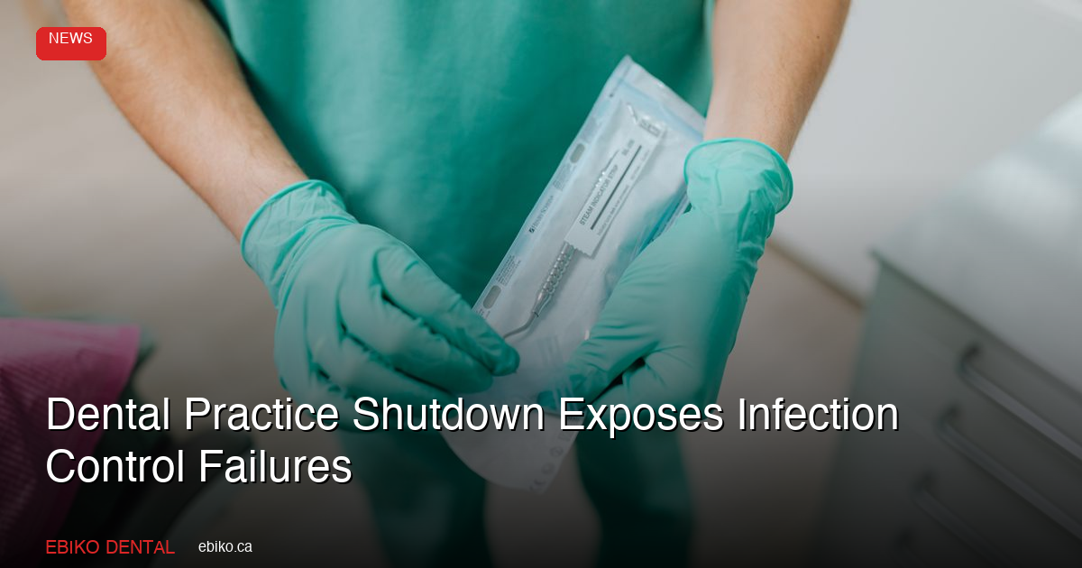 Dental Practice Shutdown Exposes Infection Control Failures: Lessons for Canadian Dentists - EBIKO Dental Blog