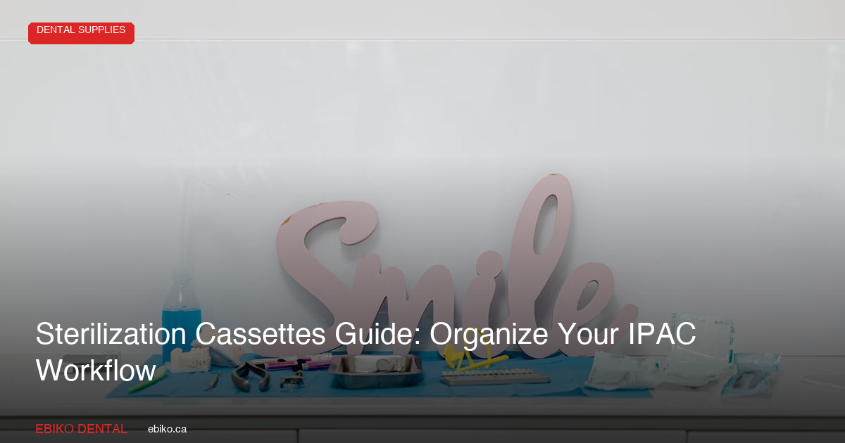 Sterilization Cassettes Guide - IPAC Workflow for Dental Practices - EBIKO Dental