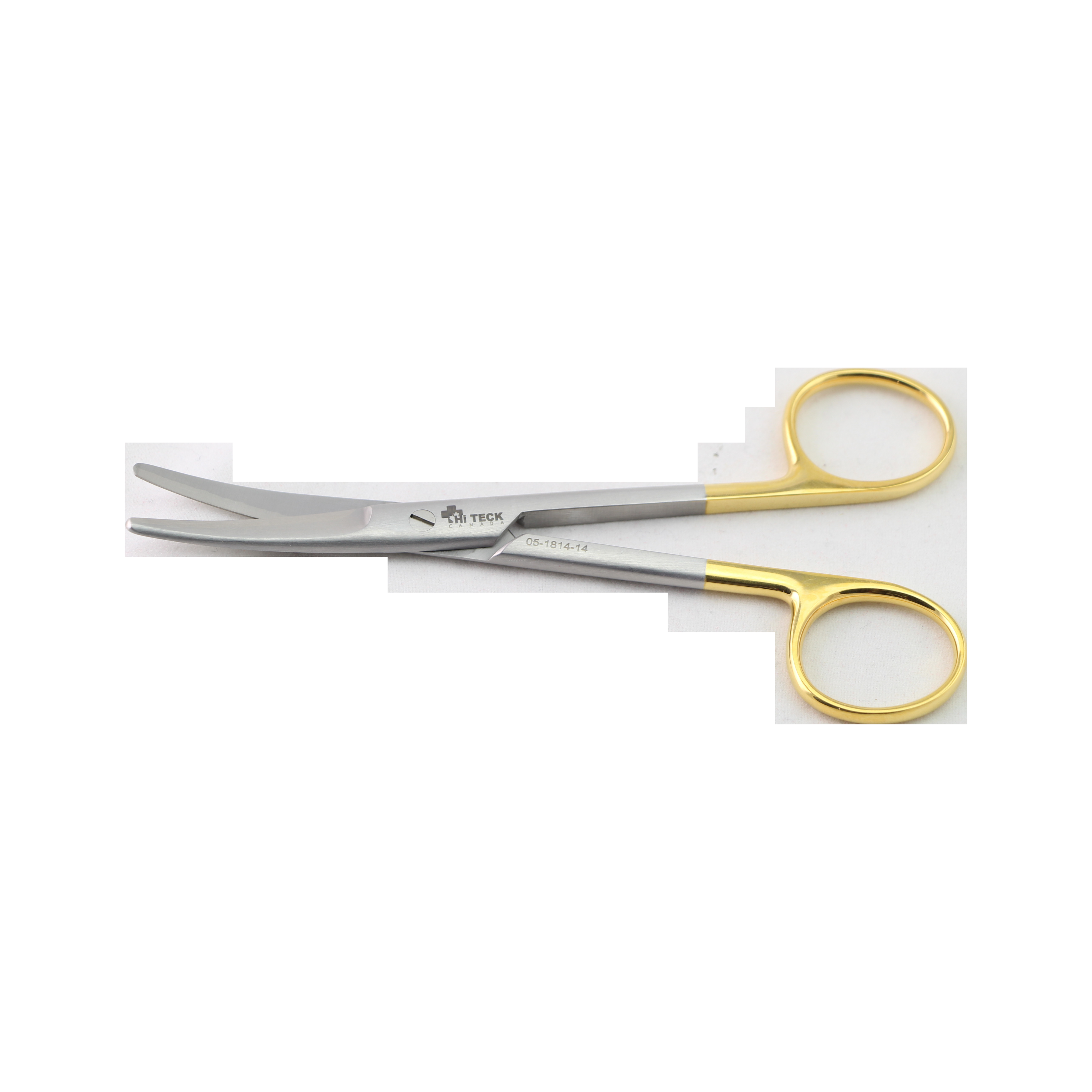 HiTeck Mayo Scissor, Curved, Beveled Blades, Tungsten Carbide, 14.5CM - HiTeck Medical Instruments