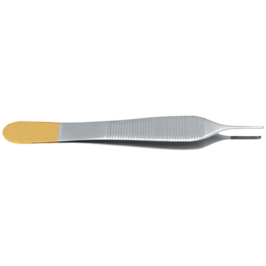 Standard Adson Forcep, Serrated, Tungsten Carbide, 12CM – SKU 06-2033-12 | EBIKO Dental