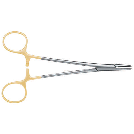 Crile Wood Needle Holder for Left Hand, Tungsten Carbide, 15CM (3-0,4-0,5-0,6-0) – SKU 09-2661-15L | EBIKO Dental