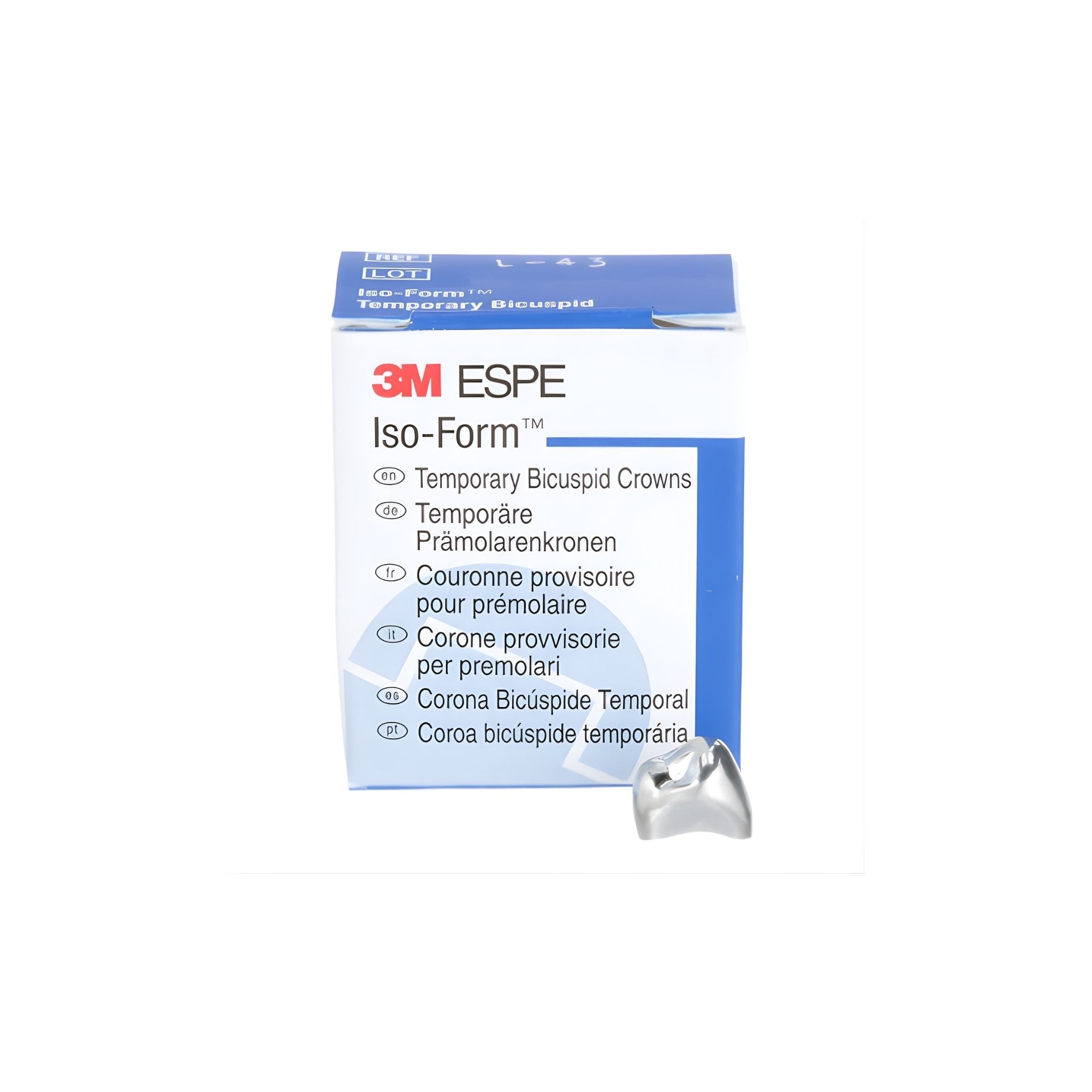 3m iso form temporary crowns refill lower 5 pack