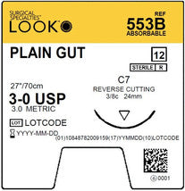 LOOK Surgical Sutures - Plain Gut - 12/Box