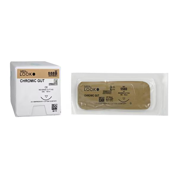 LOOK Surgical Sutures – Chromic Gut- 12/Box