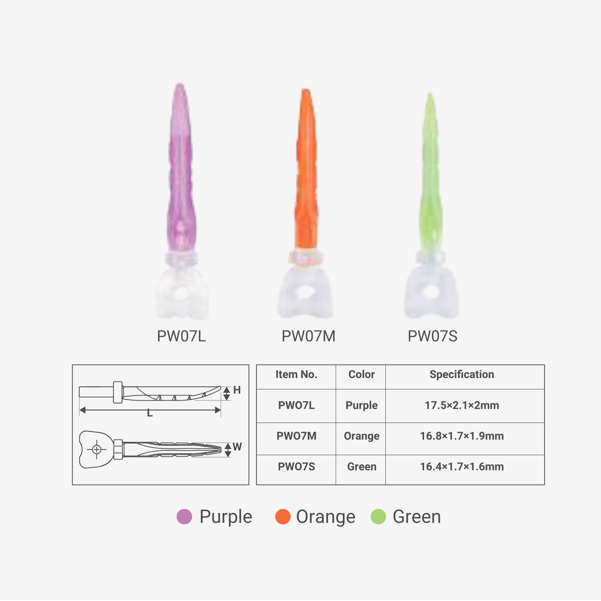 Dental Wedge – Silicone & Transparent Matrix Wedge-50 pcs/box
