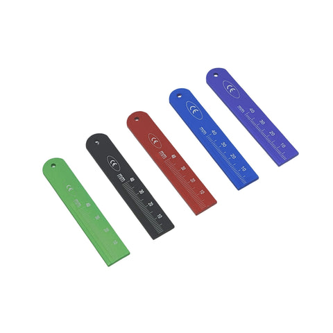 Aluminum Endo Ruler - 5 Colors - 1/pk
