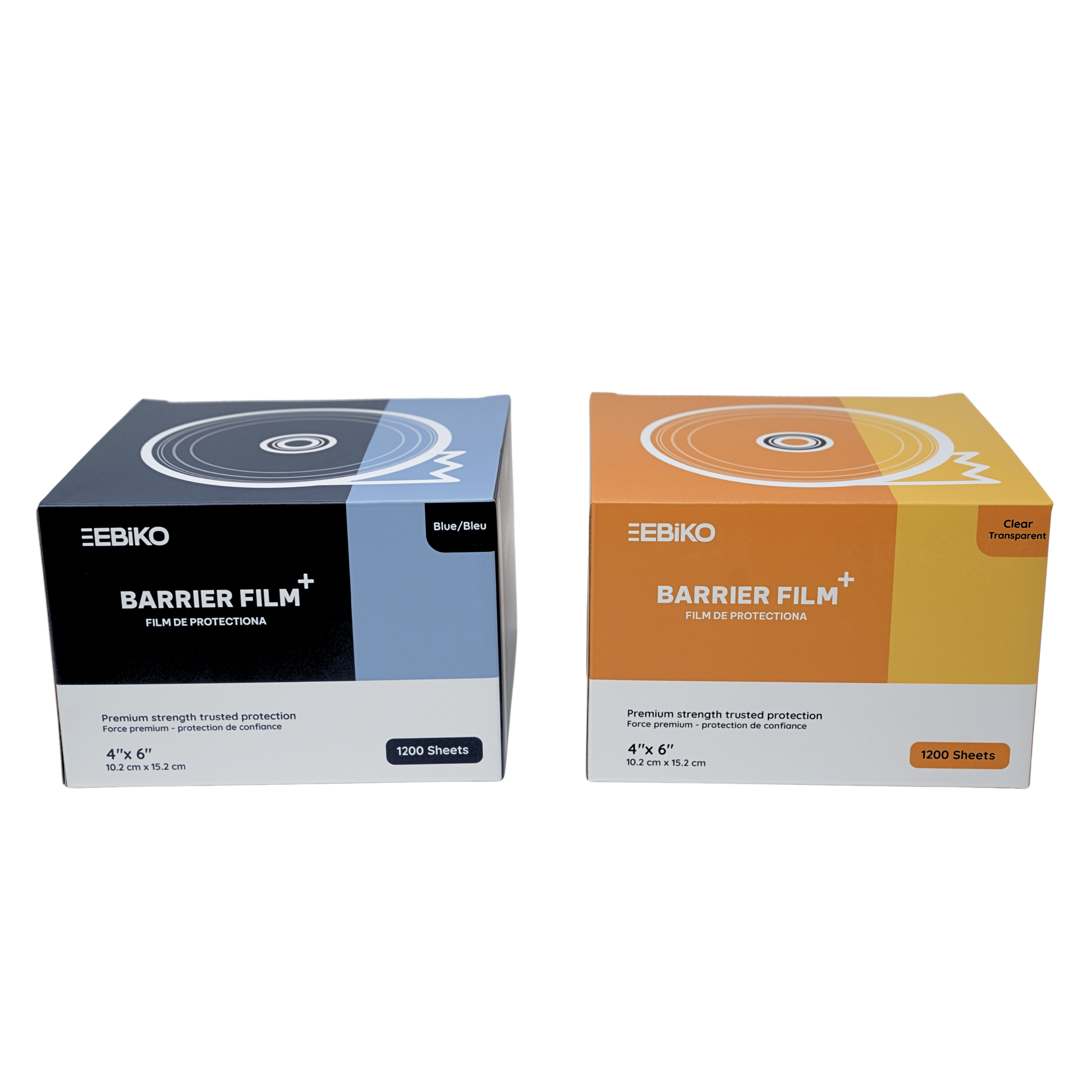 EBIKO barrier film 4 x 6 inch adhesive dental surface barrier in two colours, 1200 sheets per roll