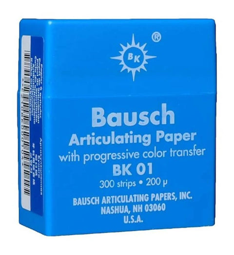 Bausch Articulating Paper Strips Blue 200 Microns (0.008″) – 300/Box