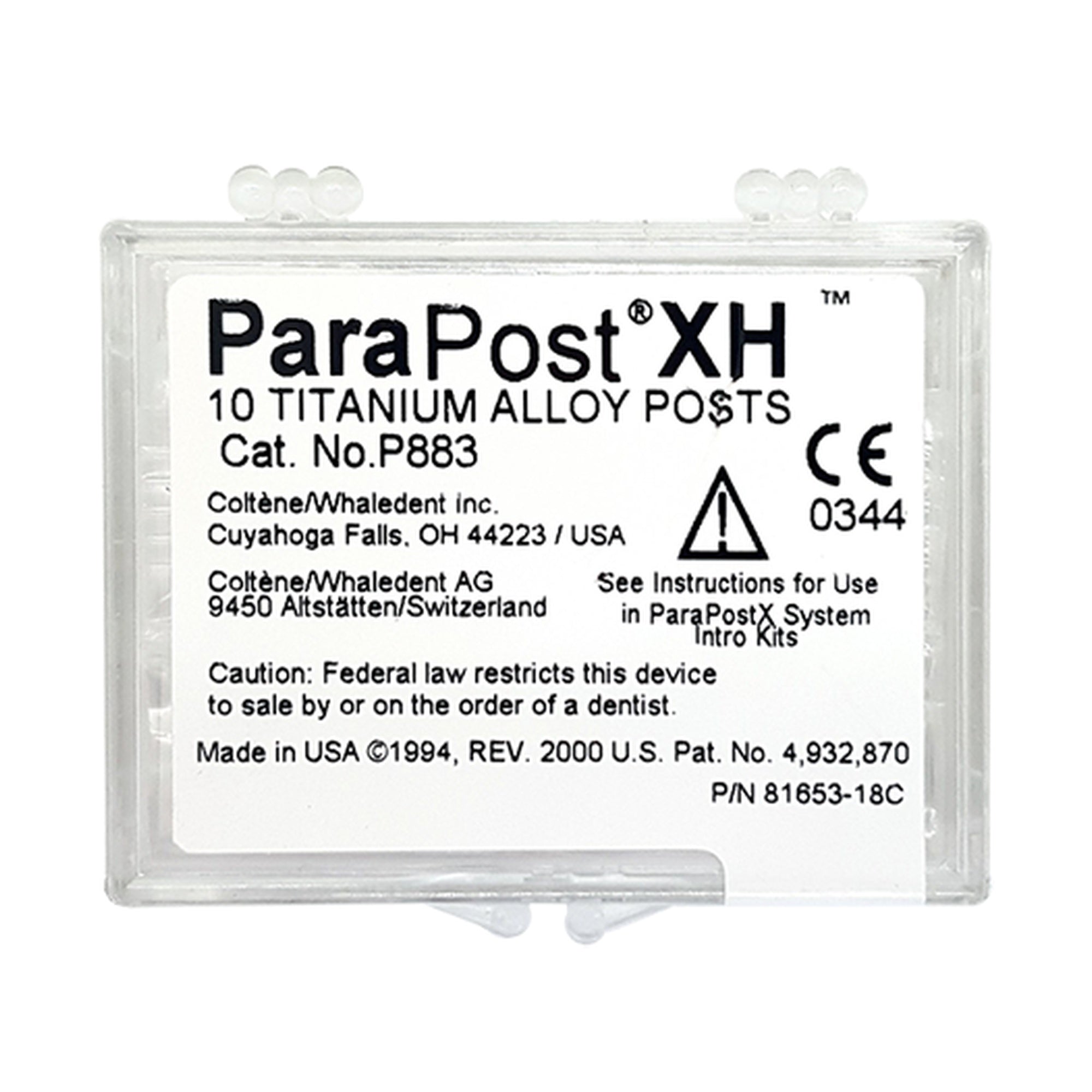 Coltene ParaPost XH Titanium Posts | EBIKO Dental