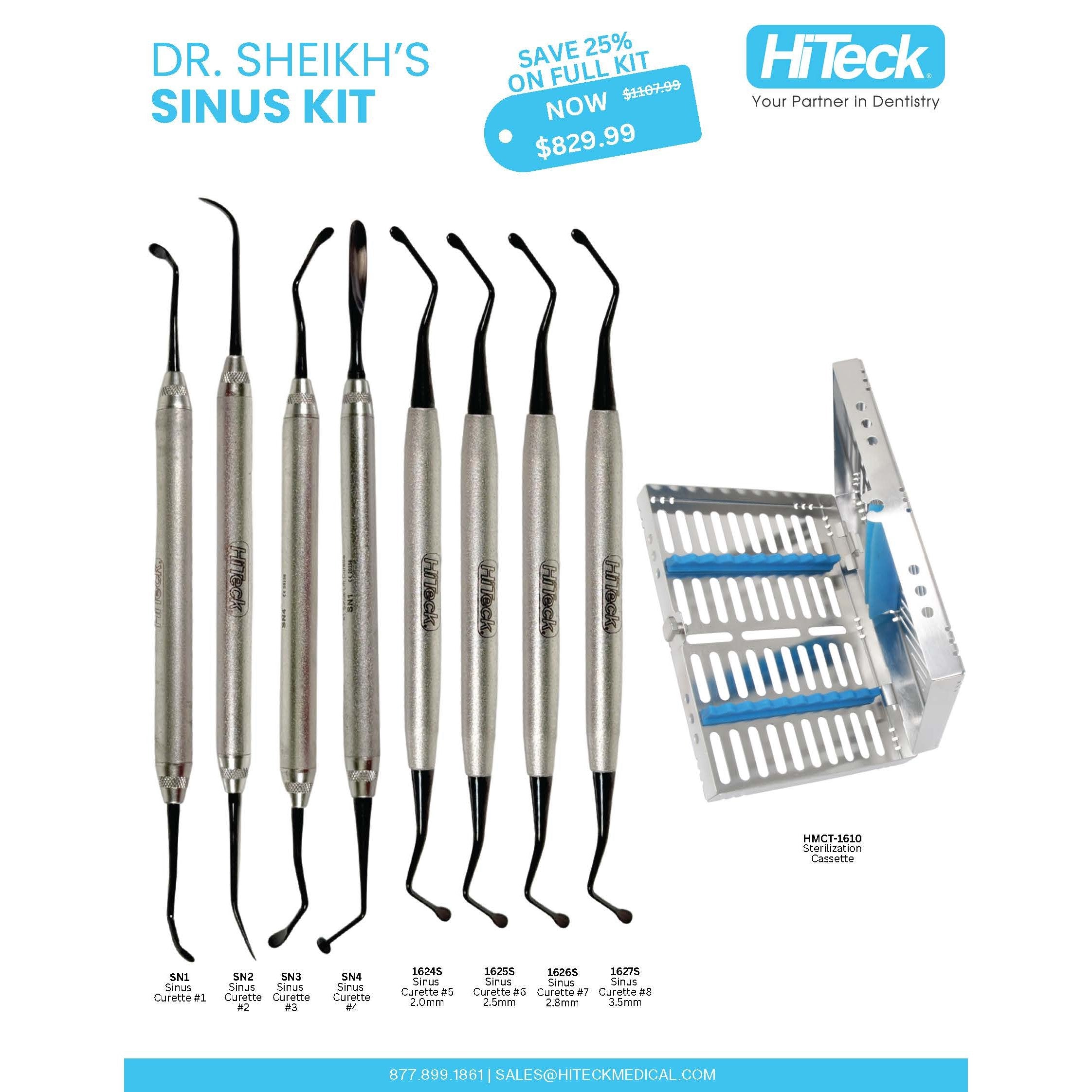 Dr. Sheikh's Basic Sinus Kit - HiTeck Medical Instruments