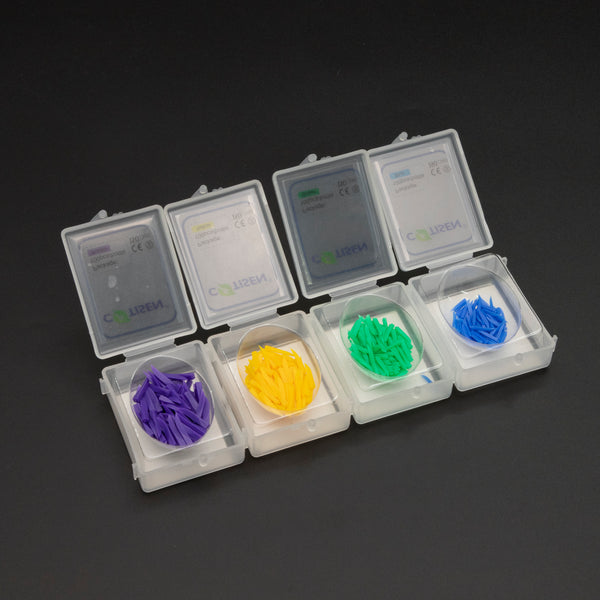 Cotisen Plastic Dental Wedges – Round Tip, 100 pcs/Bottle