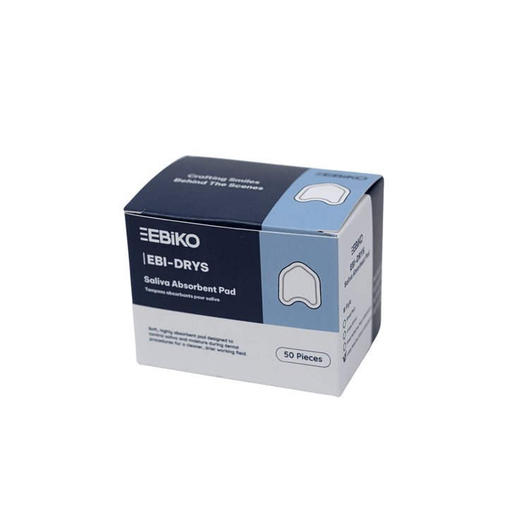EBIKO dry angle triangular saliva absorbents for dental isolation and moisture control, 50 per box