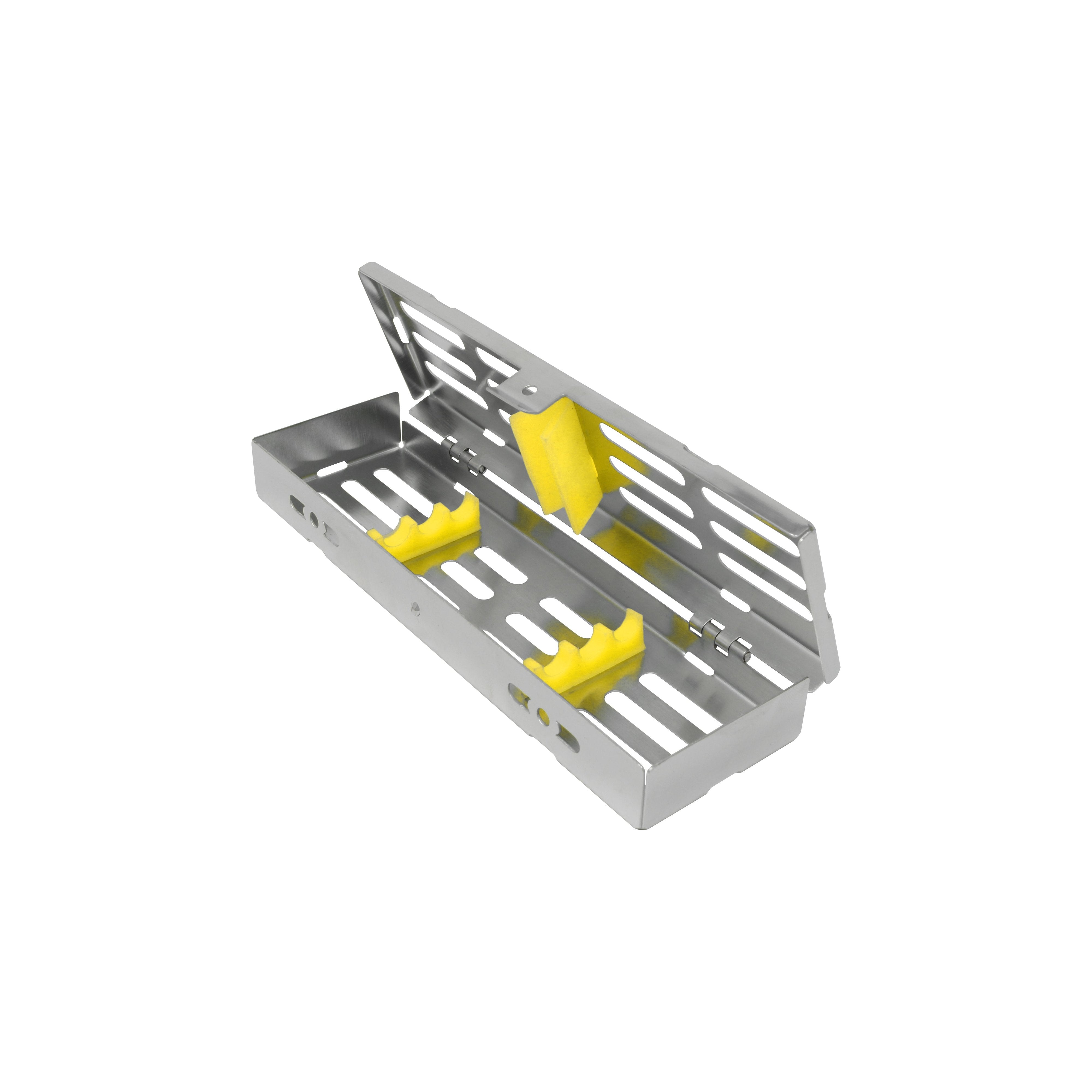 Sterilization Cassette for 3 Instruments - 180x55x22, W/O Lock, Non Detachable – SKU HMCT-1403 | EBIKO Dental