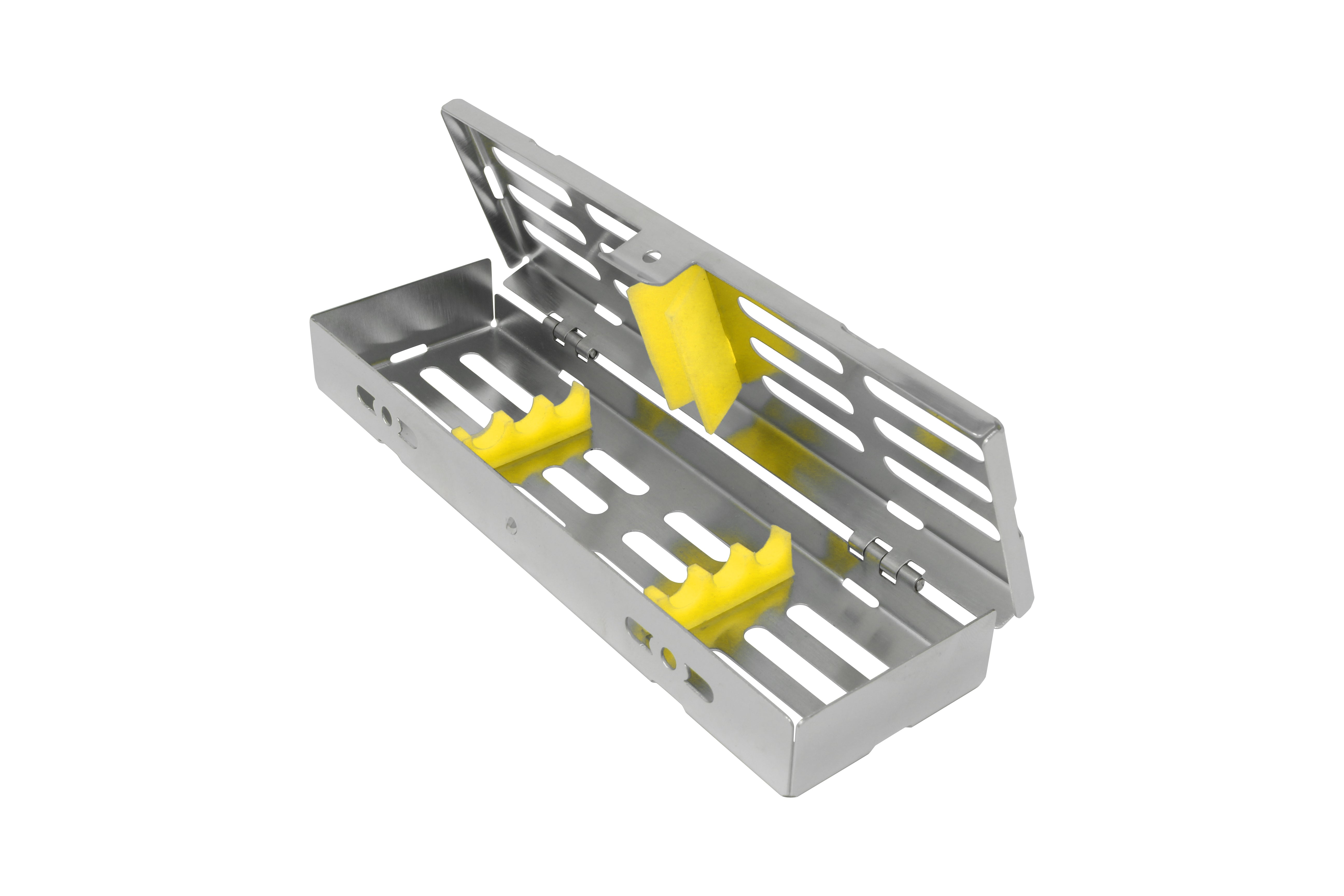 Sterilization Cassette for 3 Instruments - 180x55x22, W/O Lock, Non Detachable - HiTeck Medical Instruments