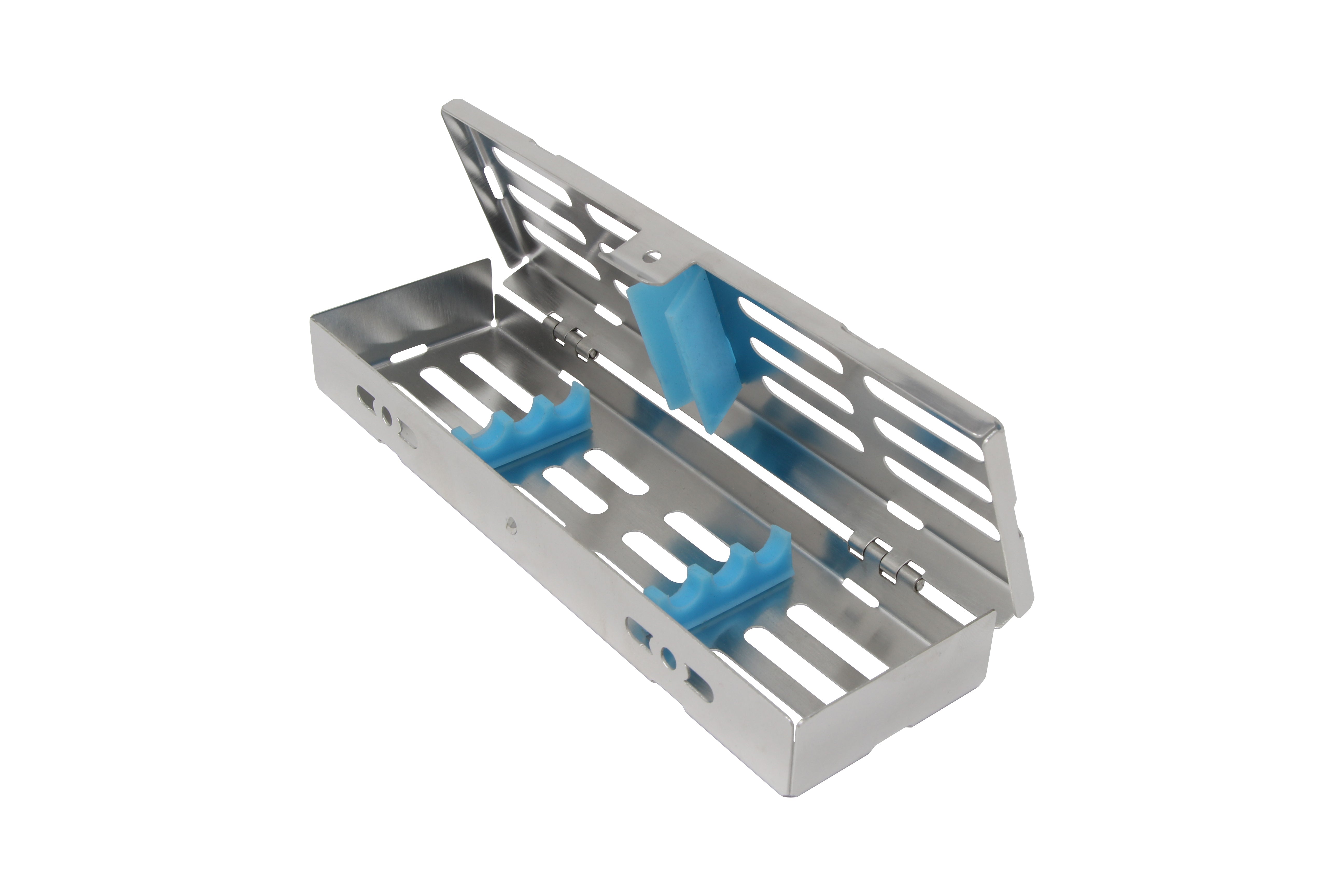 Sterilization Cassette for 3 Instruments - 180x55x22, W/O Lock, Non Detachable - HiTeck Medical Instruments