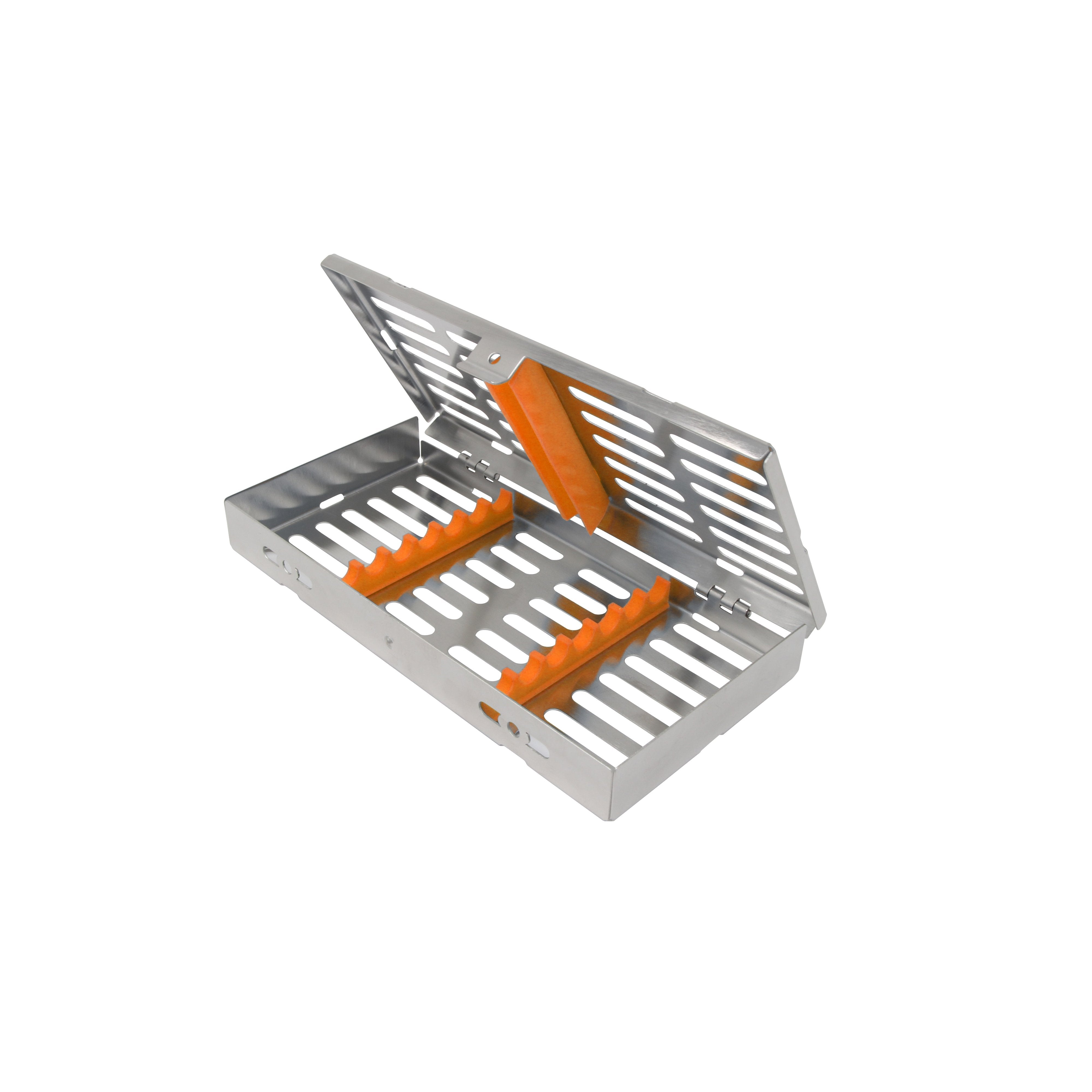 Sterilization Cassette for 7 Instruments - 180x90x22, W/O Lock, Non Detatchable – SKU HMCT-1407 | EBIKO Dental