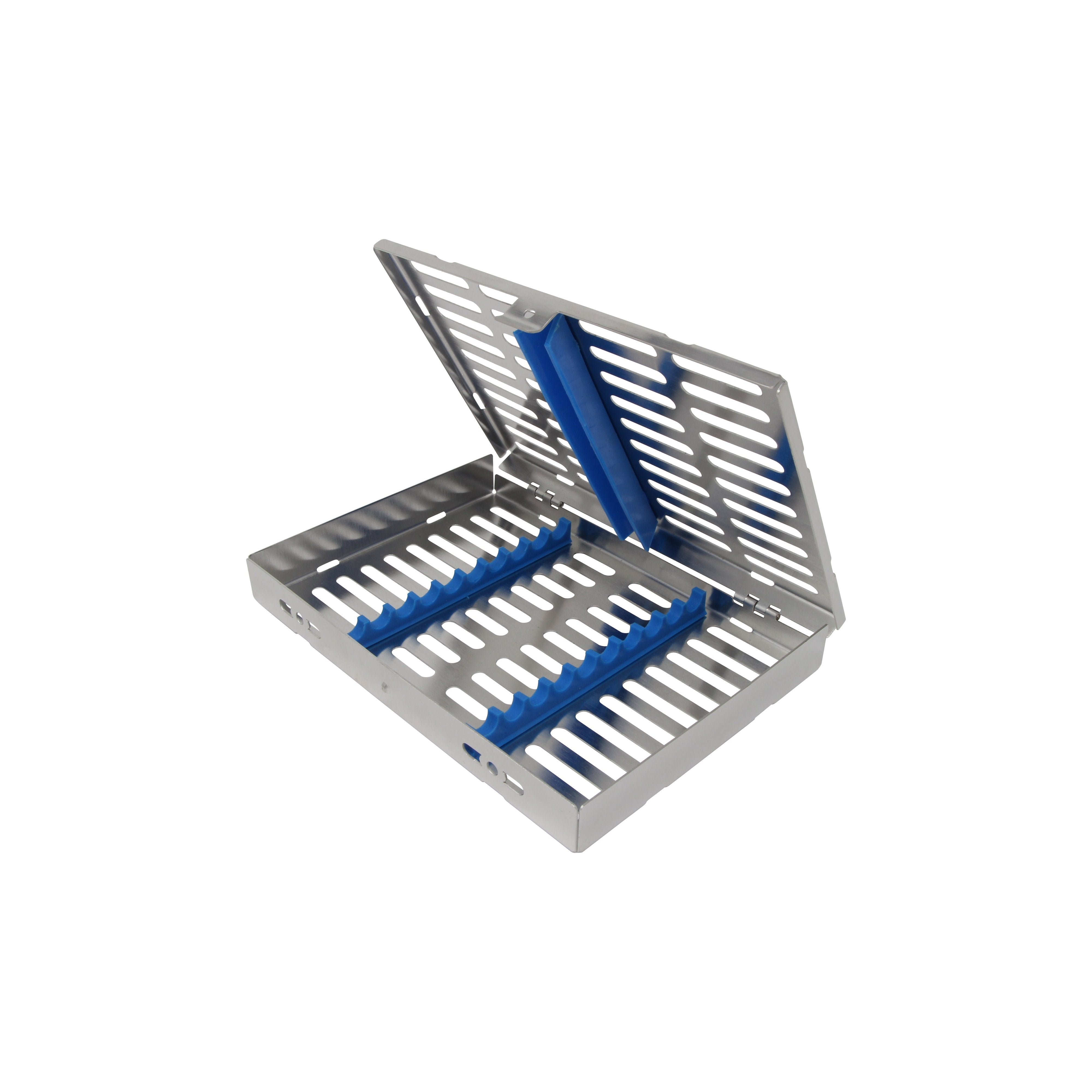 Sterilization Cassette for 10 Instruments - 180x130x22, W/O Lock, Non Detatchable - HiTeck Medical Instruments