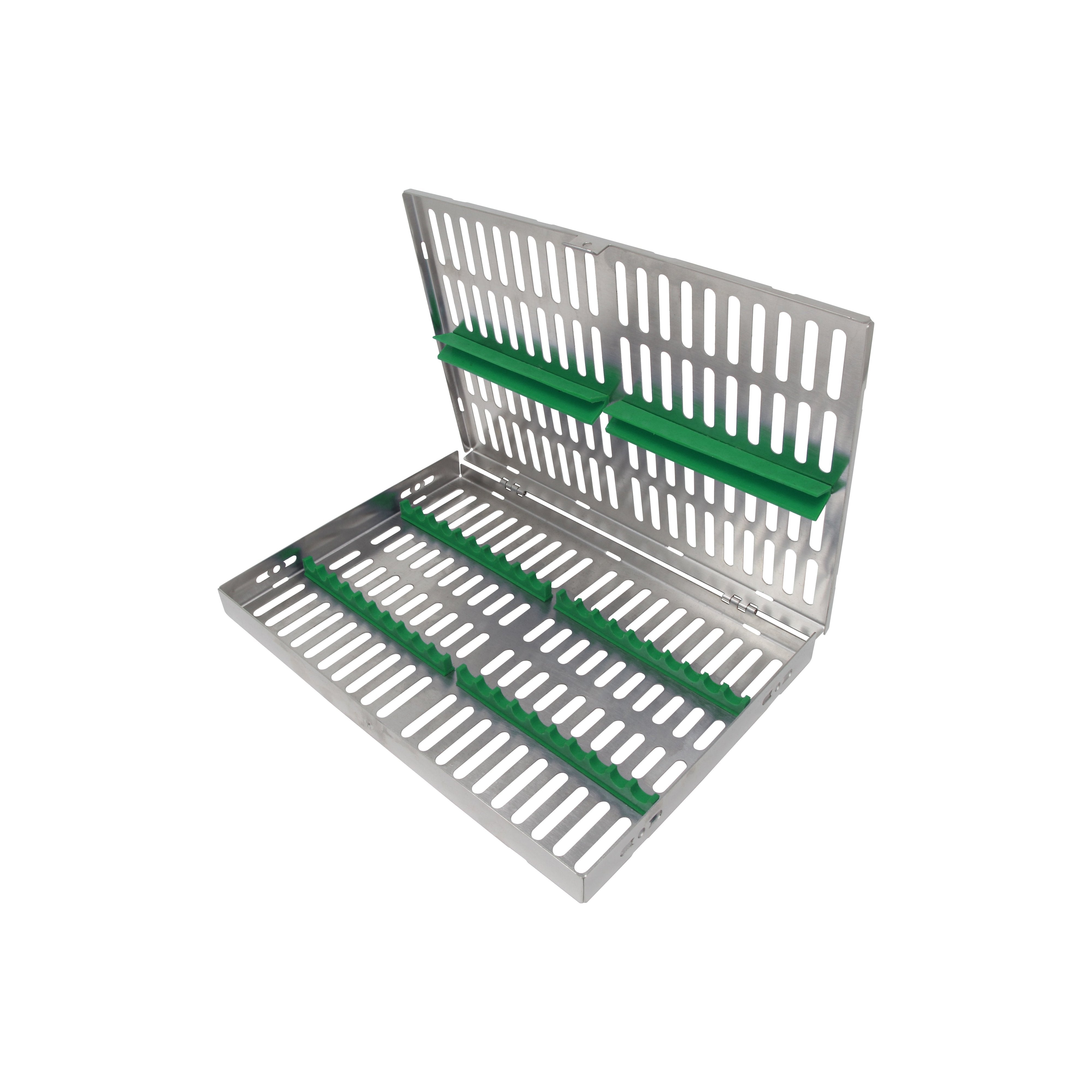 Sterilization Cassette for 20 Instruments - 260x180x22, W/O Lock, Non Detatchable – SKU HMCT-1420 | EBIKO Dental