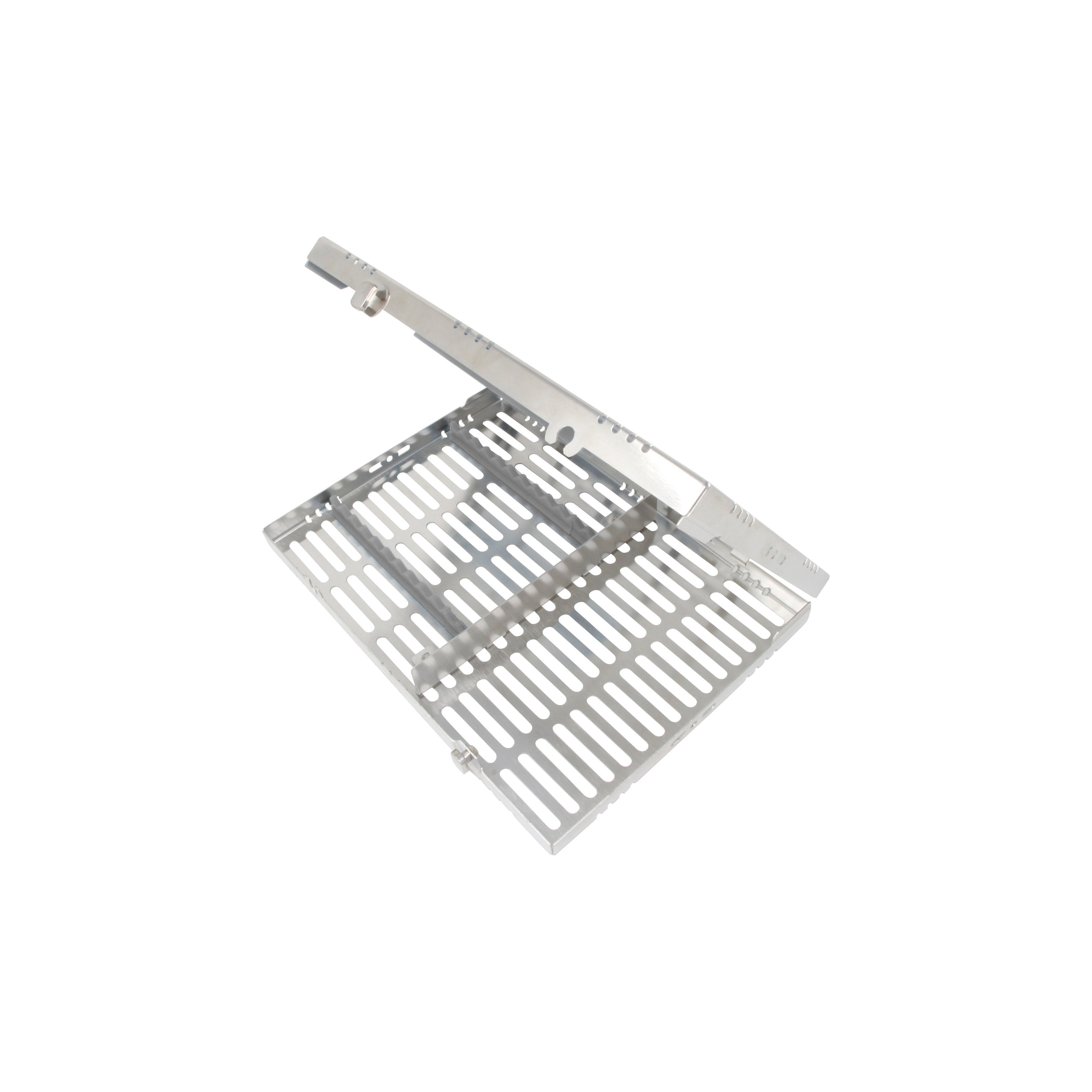 Sterilization Cassette for 12 Instruments, With Accessory Area, Detatchable - 280X202X30MM - HiTeck Medical Instruments