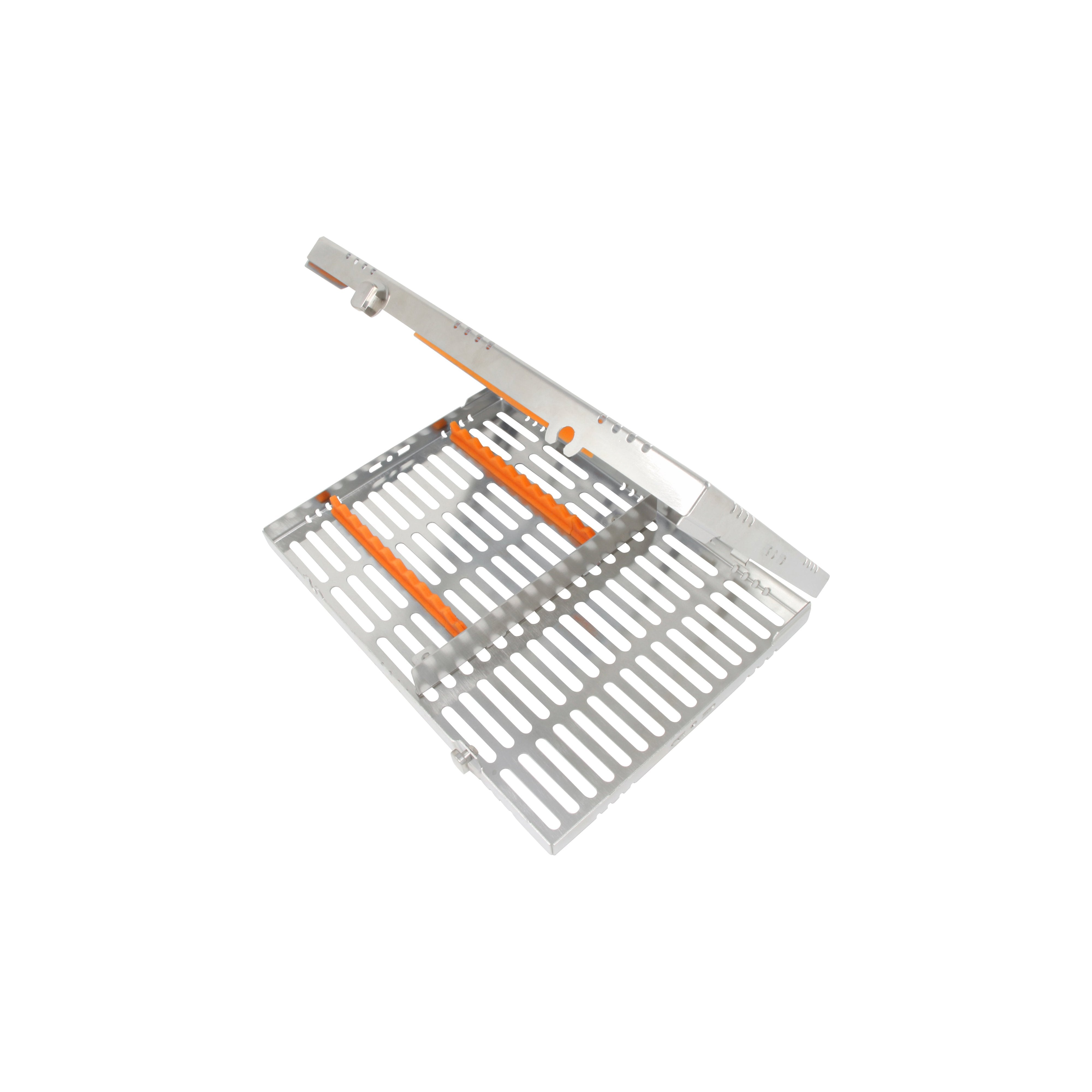 Sterilization Cassette for 12 Instruments, With Accessory Area, Detatchable - 280X202X30MM - HiTeck Medical Instruments