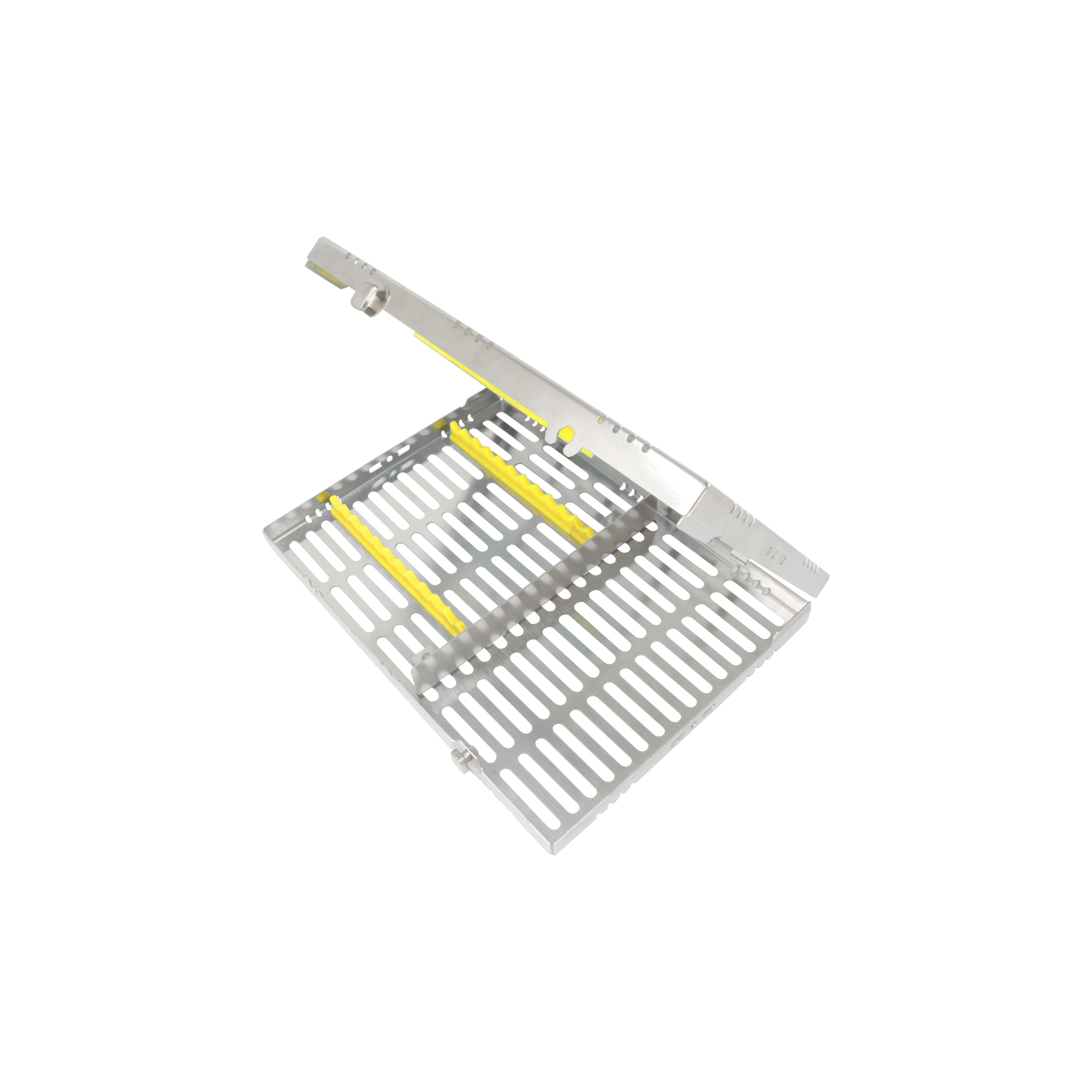 Sterilization Cassette for 12 Instruments, With Accessory Area, Detatchable - 280X202X30MM - HiTeck Medical Instruments