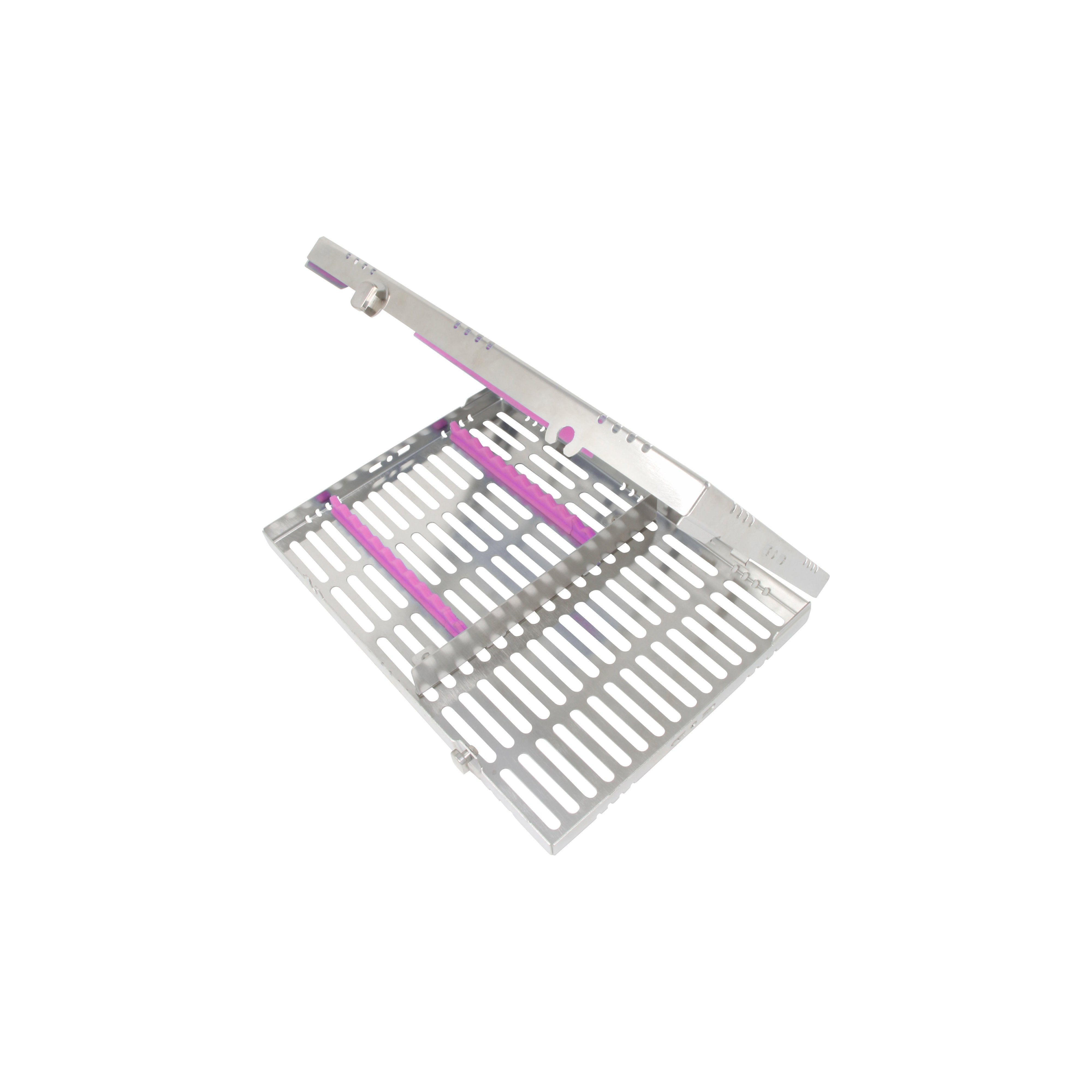 Sterilization Cassette for 12 Instruments, With Accessory Area, Detatchable - 280X202X30MM - HiTeck Medical Instruments