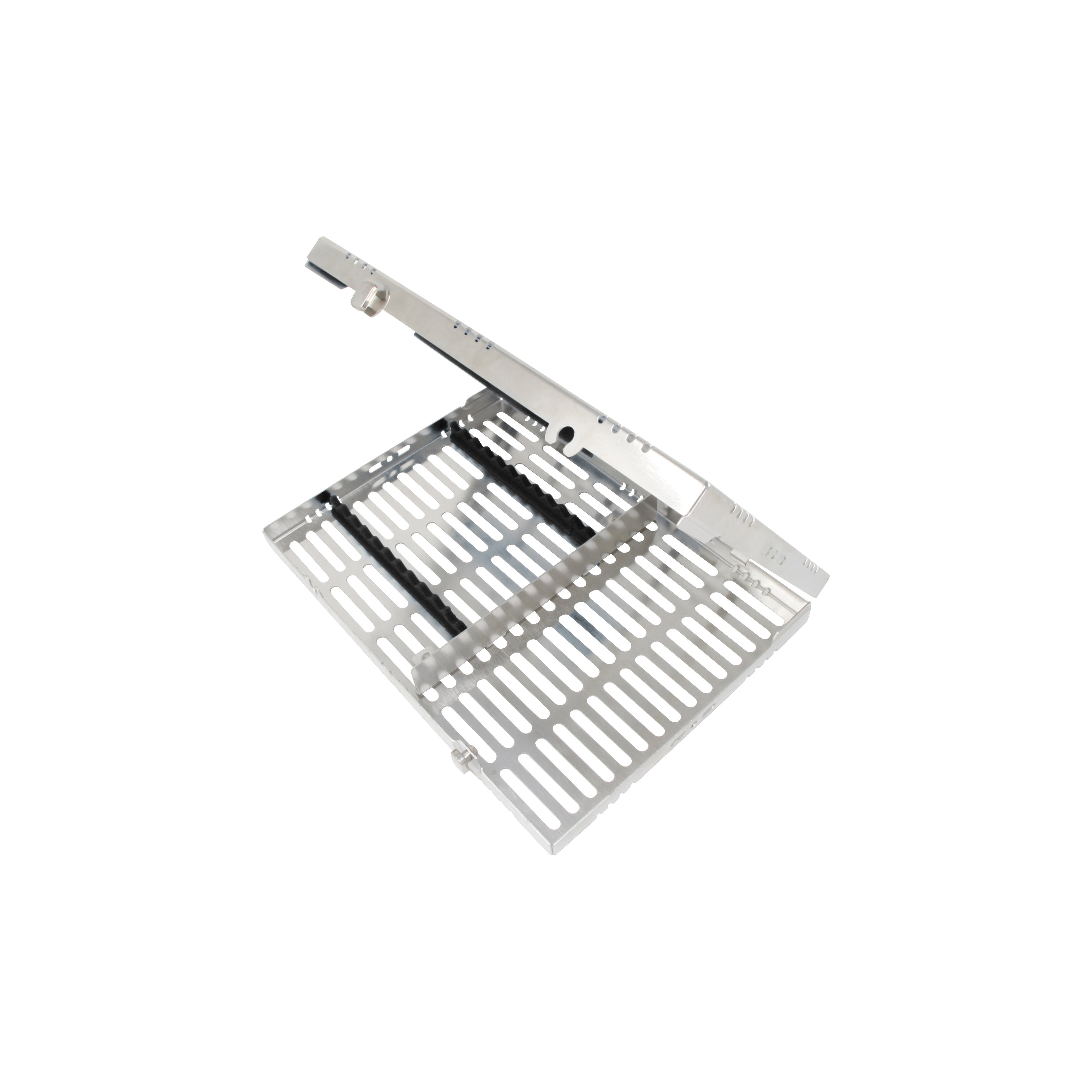 Sterilization Cassette for 12 Instruments, With Accessory Area, Detatchable - 280X202X30MM - HiTeck Medical Instruments