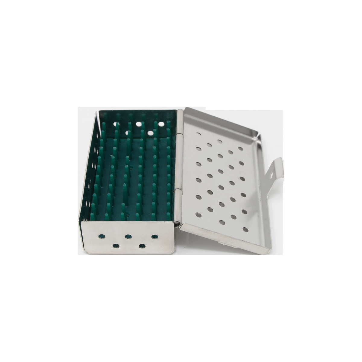 Sterilization Cassette for Clamps, Small Parts & Handpieces, With Silicone Mat - 80x40x20, Non Detachable – SKU HMMT-4104 | EBIKO Dental