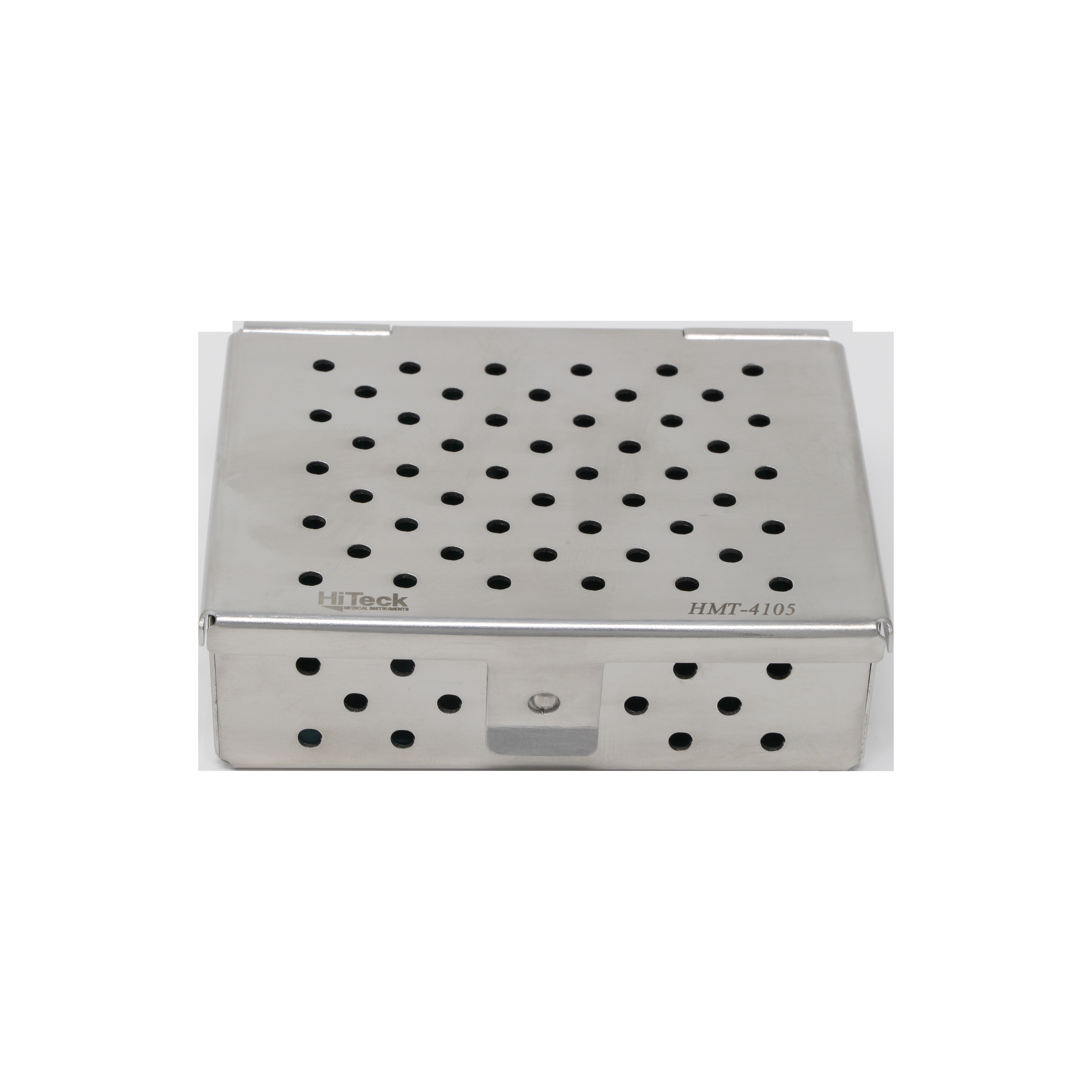 Sterilization Cassette for Clamps, Small Parts & Handpieces, With Silicone Mat - 80x60x25, Non Detachable - HiTeck Medical Instruments